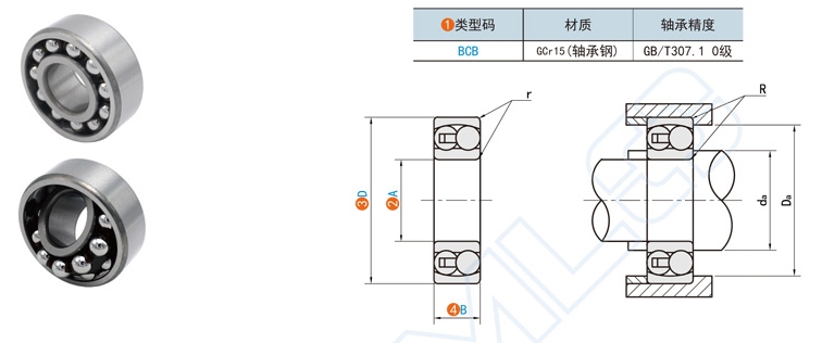 調心球軸承的作用與用途